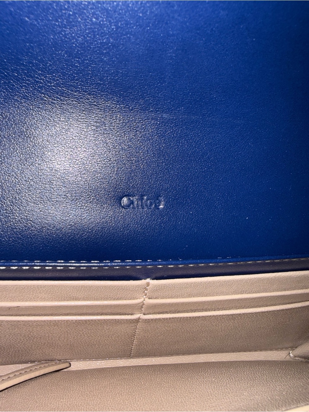 Chloé colorblock leather long flap wallet - Picture 4 of 8